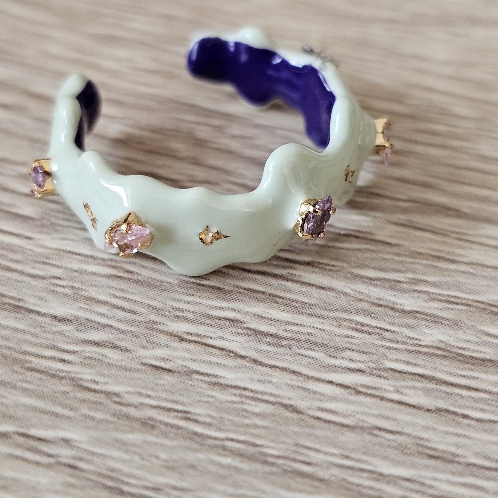 Elegant Enamel Women's Ring